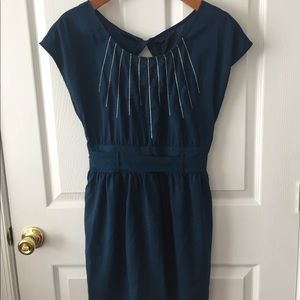 Teal and Silver Dress